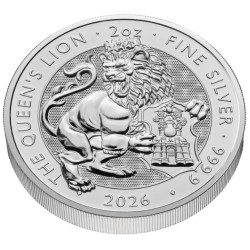 Stříbrná mince 2 Oz The Tudor Beasts Queens Lion 2026