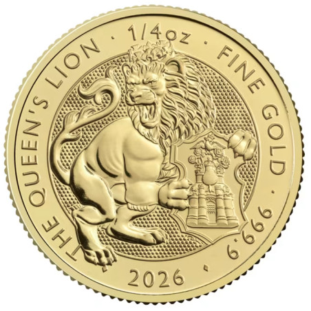 Zlatá mince 1/4 Oz The Tudor Beasts Queens Lion 2026