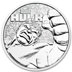 Sada stříbrných mincí 9 x 1 Oz Marvel 2017-2021