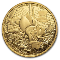 Zlatá mince 1 Oz Disney Scrooge McDuck - Strýček Skrblík 2025