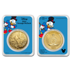 Zlatá mince 1 Oz Disney Scrooge McDuck - Strýček Skrblík 2025