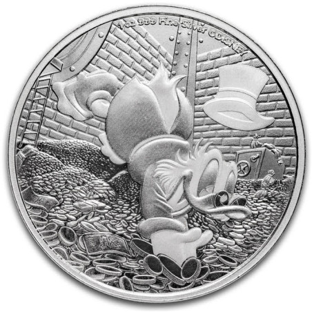 Stříbrná mince 1 Oz Disney Scrooge McDuck - Strýček Skrblík 2025