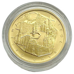 Zlatá mince 1/2 Oz 5000 Kč Městská památková rezervace Cheb 2021 standard