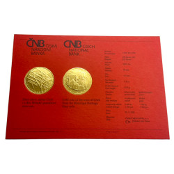 Zlatá mince 1/2 Oz 5000 Kč Městská památková rezervace Cheb 2021 standard