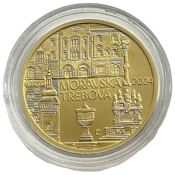 Zlatá mince 1/2 Oz 5000 Kč Městská památková rezervace Moravská Třebová 2024 standard