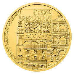 Zlatá mince 1/2 Oz 5000 Kč Městská památková rezervace Moravská Třebová 2024 standard