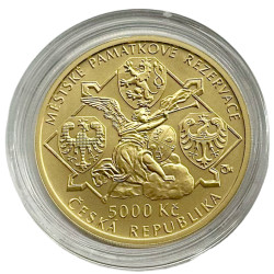 Zlatá mince 5000 Kč 1/2 Oz město Jihlava 2021 Standard