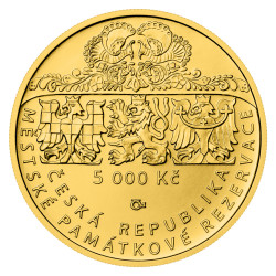 Zlatá mince 1/2 Oz 5000 Kč Městská památková rezervace Štramberk 2025 Standard
