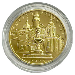 Zlatá mince 1/2 Oz 5000 Kč Městská památková rezervace Štramberk 2025 Standard