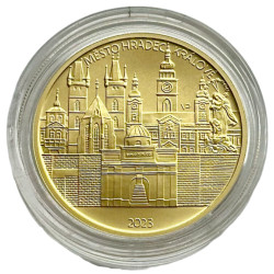Zlatá mince 1/2 Oz 5000 Kč Hradec Králové 2023 BK