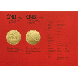 Zlatá mince 5000 Kč 1/2 Oz Městská památková rezervace Litoměřice 2022 BK