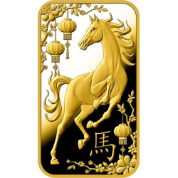 Zlatý slitek 5 g Argor Heraeus Lunar Series III Year of the Horse 2026