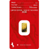 Zlatý slitek 1 g Argor Heraeus Lunar Series III Year of the Horse 2026