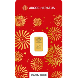 Zlatý slitek 1 g Argor...