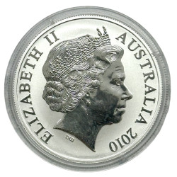 Stříbrná mince 1 Oz Kangaroo (RAM) 2010 Zlaceno