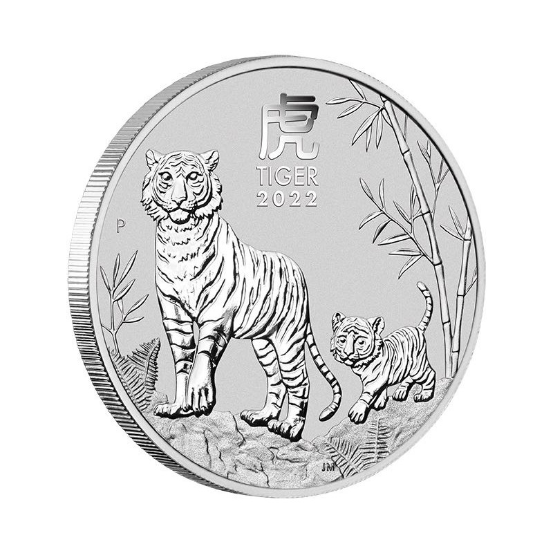 Stříbrná mince 2 Oz Lunar Series III Year of the Tiger 2022