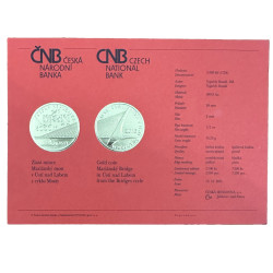 Zlatá mince 1/2 Oz Mariánský most v Ústí nad Labem 2015 Standard