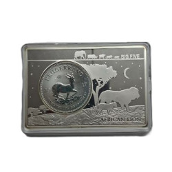 Stříbrná mince Krugerrand...