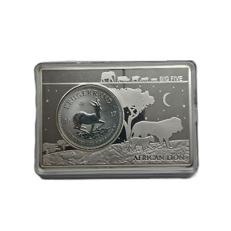 Stříbrná mince Krugerrand 50. výročí speciální edice 2017