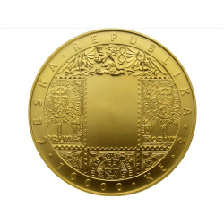 Zlatá mince 1 Oz Zavedení československé měny ČNB 10000 Kč 2019 BK