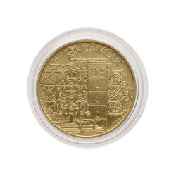 Zlatá mince 1/2 Oz 5000 Kč Městská památková rezervace Olomouc 2024 Proof