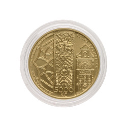 Zlatá mince 1/2 Oz 5000 Kč Městská památková rezervace Olomouc 2024 Proof