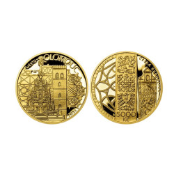 Zlatá mince 1/2 Oz 5000 Kč Městská památková rezervace Olomouc 2024 Proof
