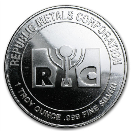 Stříbrná medaile 1 Oz Republic Metals Corporation (RMC)