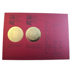 Zlatá mince 1 Oz 100. Výročí Zavedení československé měny ČNB 10000 Kč 2019 Proof