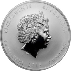 Stříbrná mince 5 Oz Lunar Series II Year of the Goat 2015