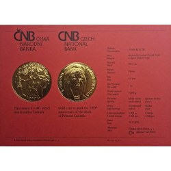 Zlatá mince 1 Oz k 1100. výročí úmrtí kněžny Ludmily BK