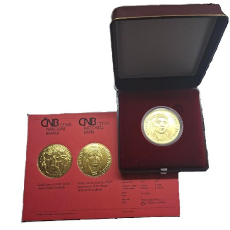 Zlatá mince 1 Oz k 1100. výročí úmrtí kněžny Ludmily BK