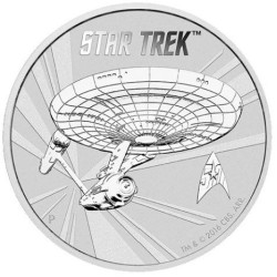 Stříbrná mince 1 Oz Star Trek U.S.S. Enterprise 2016