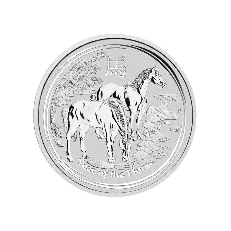 Stříbrná mince 2 Oz Lunar Series II Year of the Horse 2014