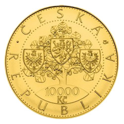 Zlatá mince 1 Oz 10 000 Kč 100. výročí vzniku Československa 2018 Standard