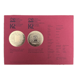 Zlatá mince 1 Oz 100. Výročí Zavedení československé měny ČNB 10000 Kč 2019 Proof