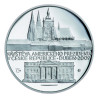 Stříbrná medaile 1 Oz Návštěva Baracka Obamy v České republice 2009 Proof